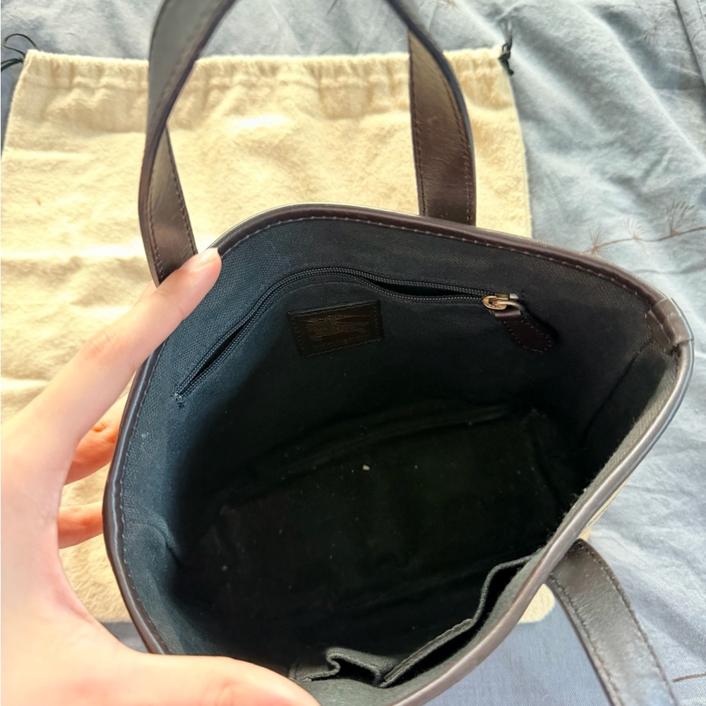 Burberry Mini Checkered Tote Bag - Picture 3 of 5